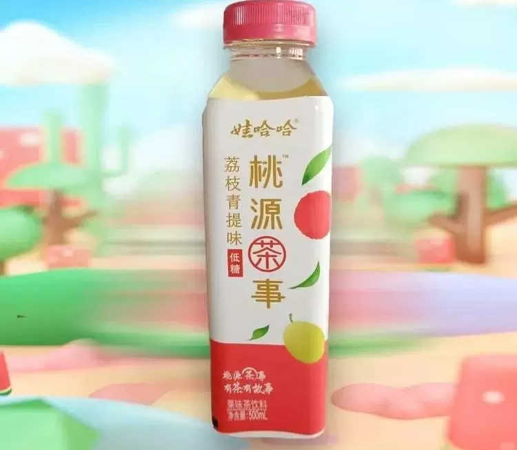 娃哈哈桃源茶事配料表及保質期多久,娃哈哈桃源茶事果味茶飲料500ml*16瓶荔枝味