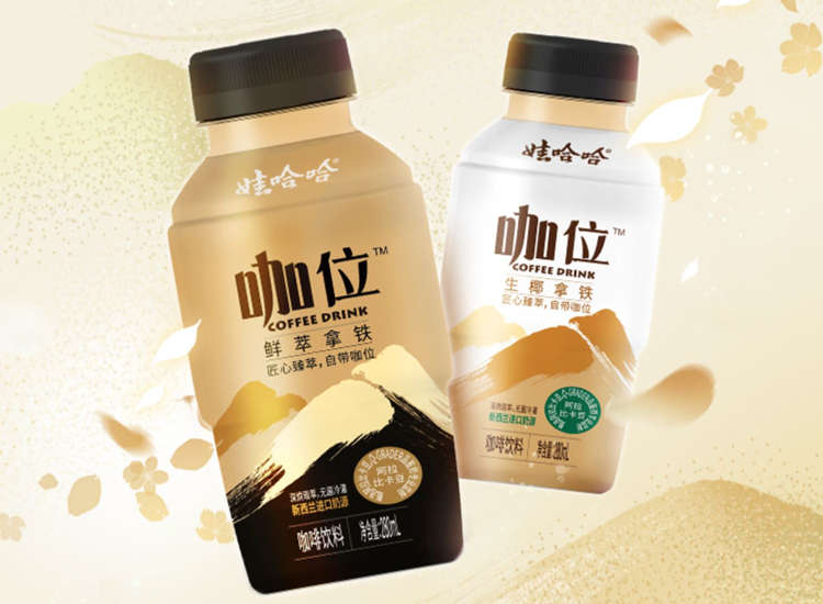 娃哈哈咖位配料表及保質期多久,娃哈哈咖位鮮萃生椰拿鐵即飲提神咖啡280ml*15瓶整箱