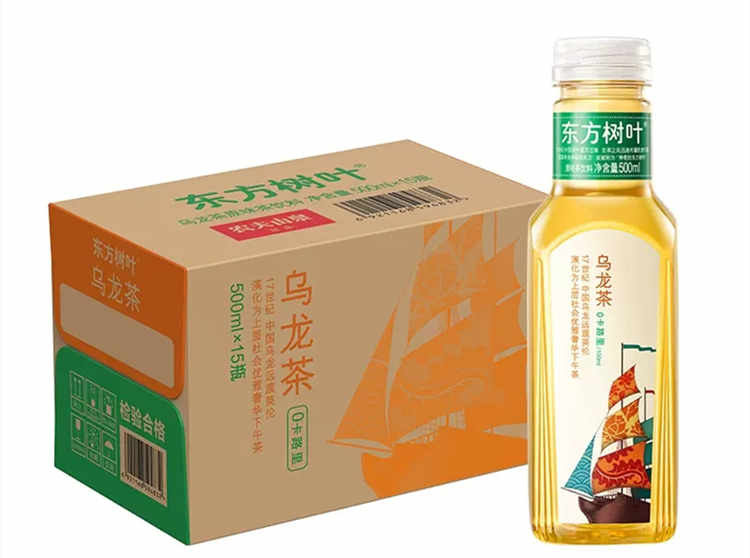 500ML東方樹葉烏龍茶配料表及保質期多久, 農夫山泉東方樹葉烏龍茶500ml*15瓶無糖茶飲料