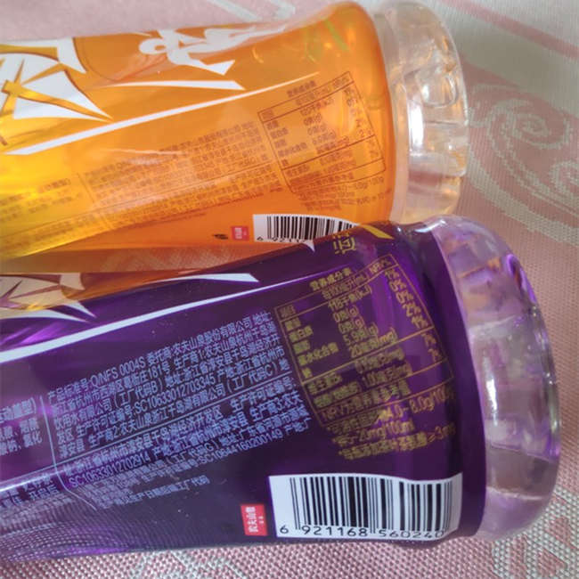 農夫山泉紫色尖叫???茶氨酸鋅型配配料表及保質期多久，紫色尖叫補充電解質飲料瓶裝