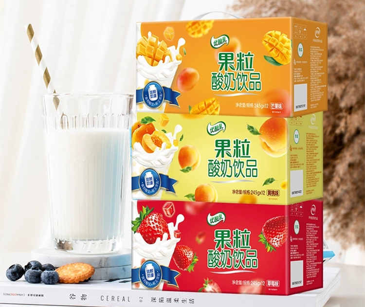 優酸乳芒果味配料表及保質期多久，伊利優酸乳果粒酸奶245g芒果牛奶