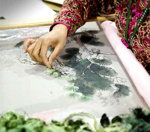 ??溫州甌繡怎么樣，??浙江甌繡圖片土特產簡介