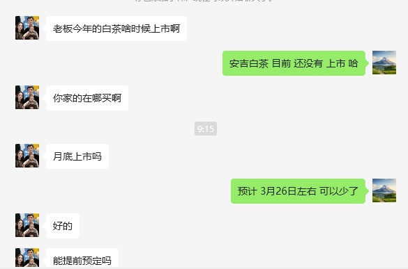 2025年安吉白茶第一筆訂單