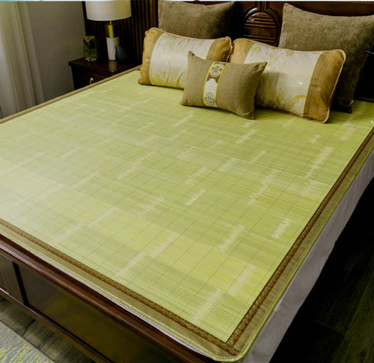 竹涼席夏季1.8m宿舍雙面生態直筒刮青天然竹涼席全青竹冬夏兩用