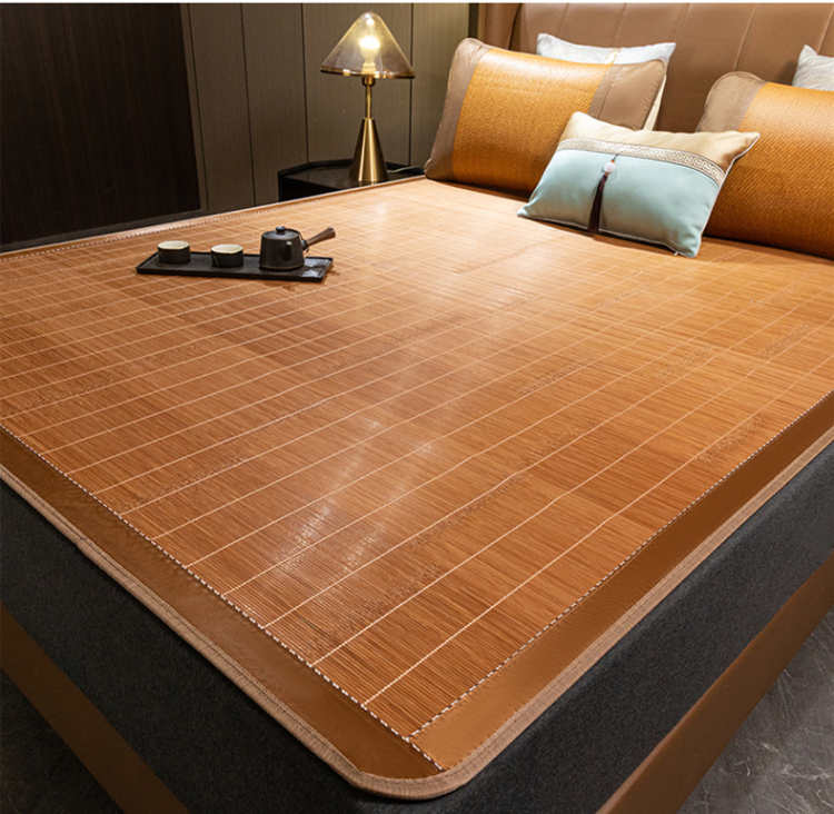 天懿竹涼席夏季正反兩用雙面藤席子兒童席空調席子尺寸定做定制