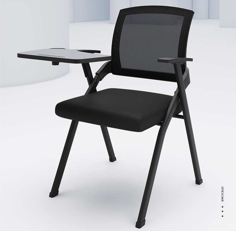 折疊培訓椅帶桌板會議椅帶寫字板桌椅一體會議室開會椅培訓班椅子