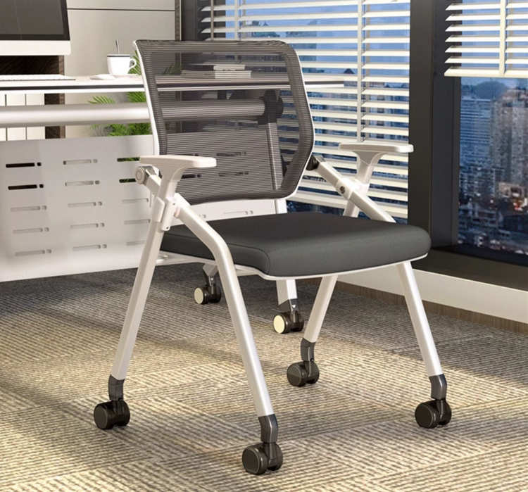 折疊培訓椅帶桌板會議椅帶寫字板桌椅一體會議室開會椅培訓班椅子