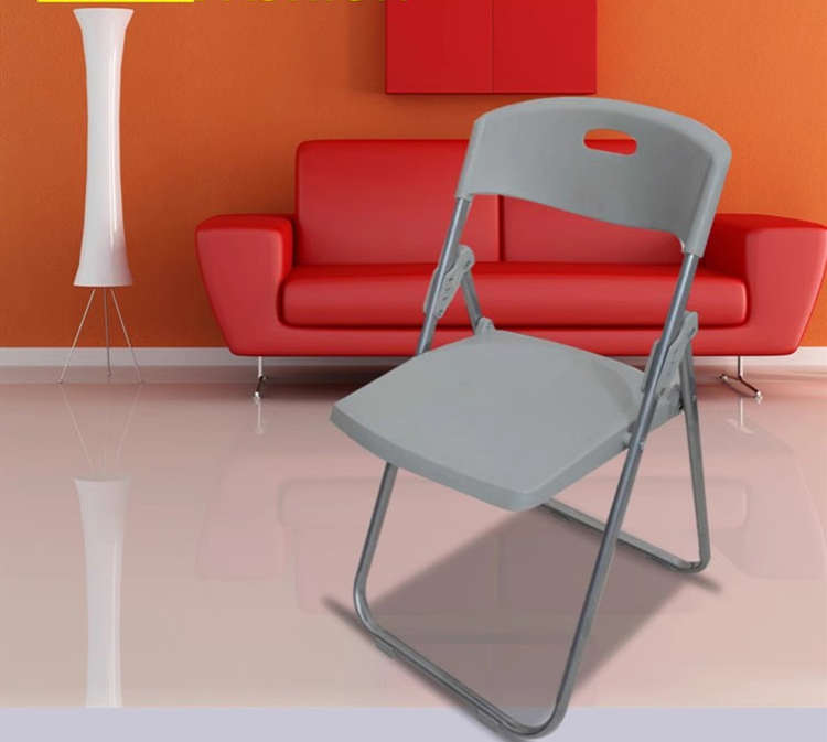 美司塑料鋼架折疊椅培訓椅接待椅職員椅辦公會議椅子