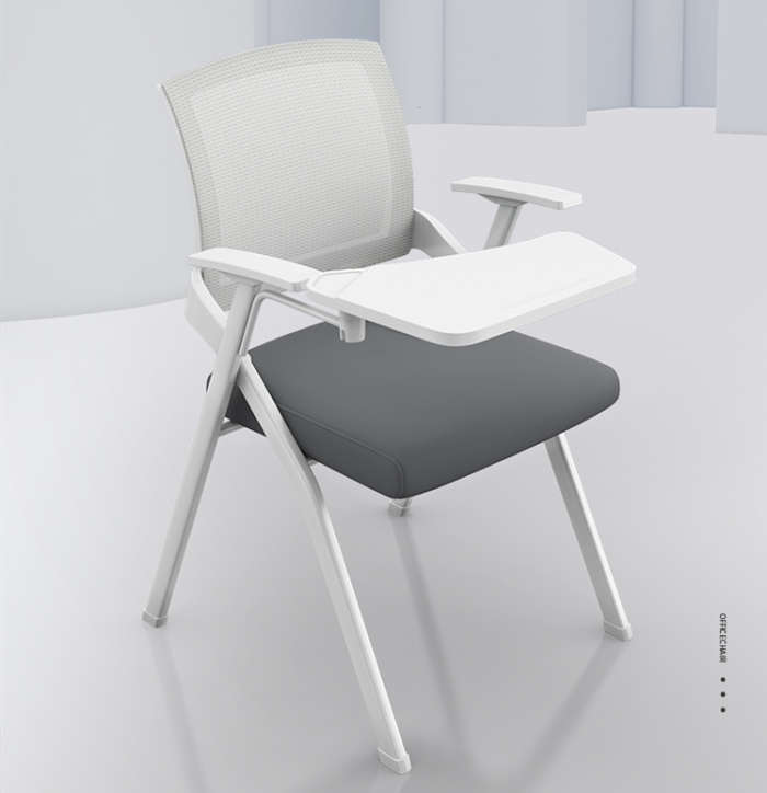 培訓椅帶桌板會議培訓室桌椅一體凳子可折疊椅子辦公寫字板會議椅