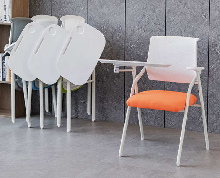 培訓椅帶桌板的椅子折疊培訓桌椅辦公椅會議椅帶折疊寫字板