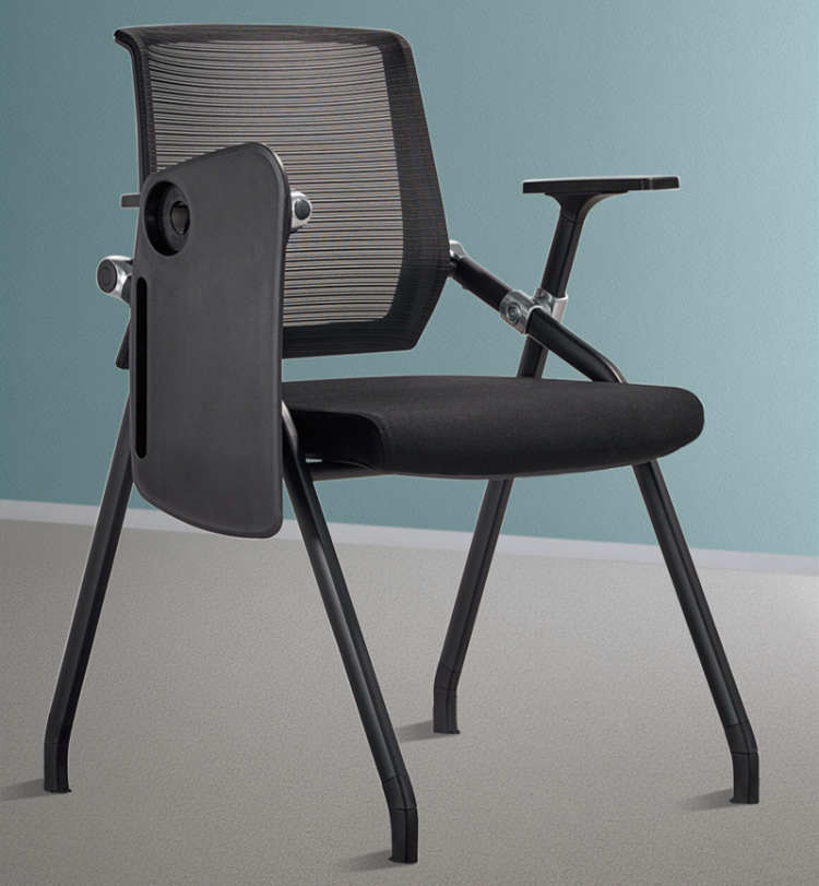 折疊培訓椅帶桌板會議椅帶寫字板桌椅一體會議室開會椅培訓班椅