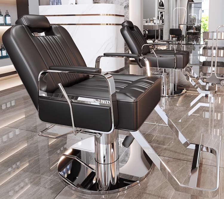 可放倒發廊專用座椅剪發美發椅旋轉燙染不銹鋼美發店理發店椅