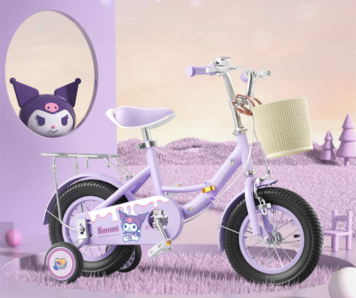 正版庫洛米兒童自行車女孩3-6一10歲12小孩女童腳踏單車