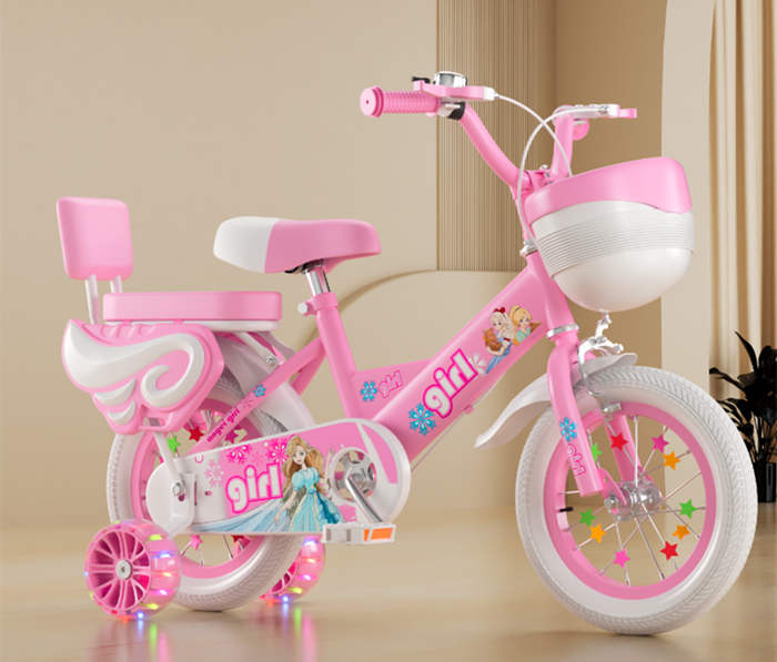 愛莎公主兒童三輪車腳踏車艾莎自行車女孩冰雪奇緣單車