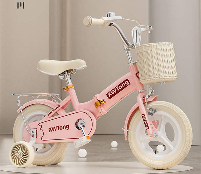 兒童自行車2-3歲5歲6歲9歲小孩腳踏車女孩折疊中大童單車