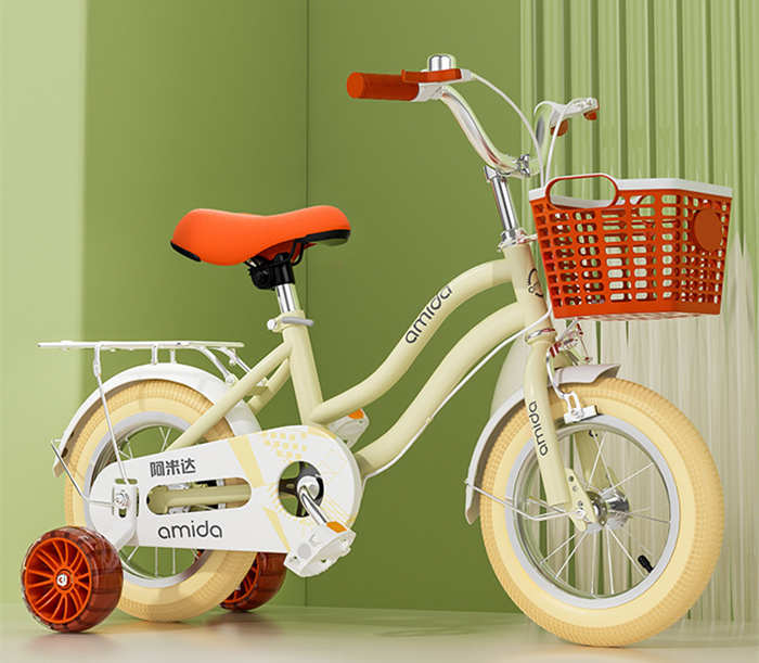 阿米達牌兒童自行車2-6歲寶寶8-12女孩腳踏車