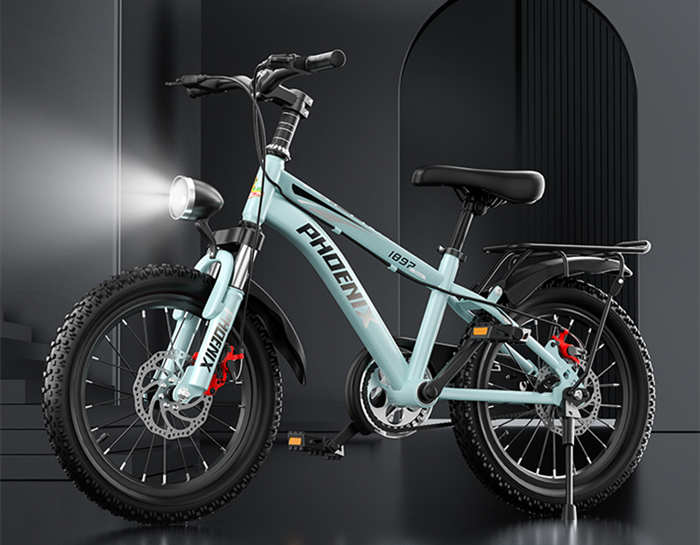 鳳凰牌兒童自行車雙碟剎減震山地車學生腳踏車