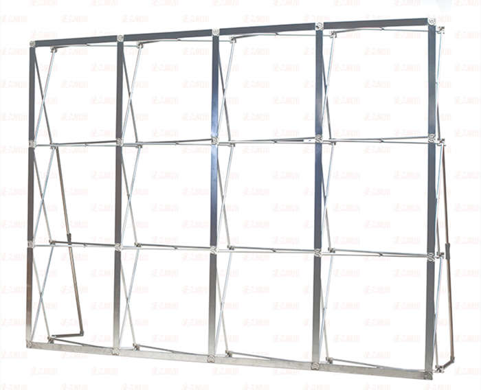 拉網展架鋁合金婚慶折疊背景墻KT板展示架