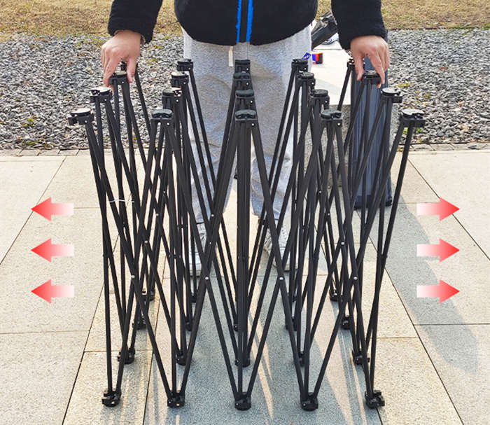 拉網展架折疊廣告展示架大型kt板背景架伸縮海報架